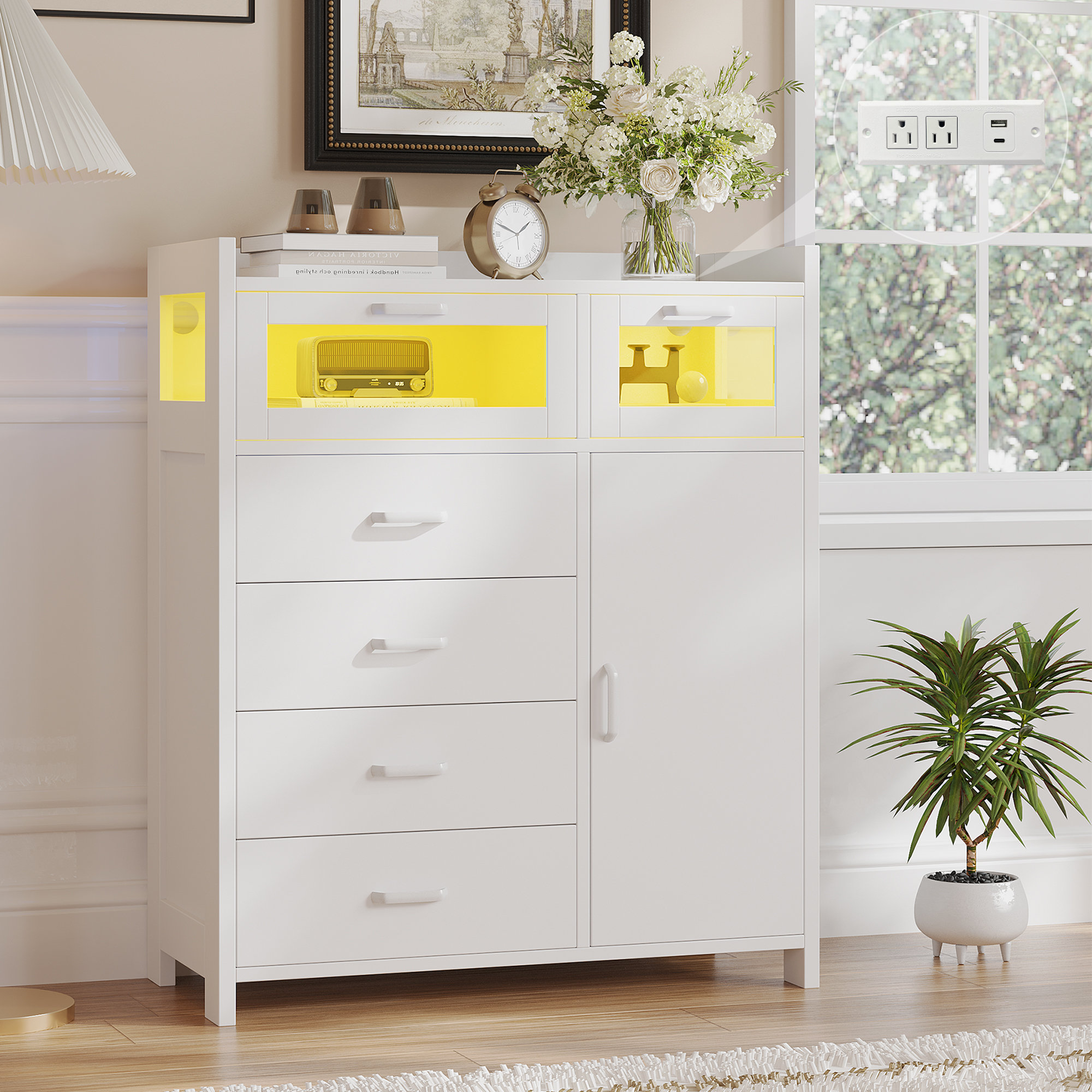LINEABOX 4-Sided Internal Drawer with insert - H 101 mm
